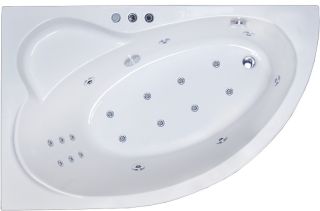 Гидромассажная ванна Royal Bath Alpine De Luxe 150x100см левая белый RB819100DL-L