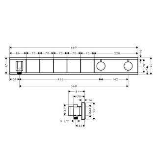 Смеситель для душа Hansgrohe RainSelect 15358400