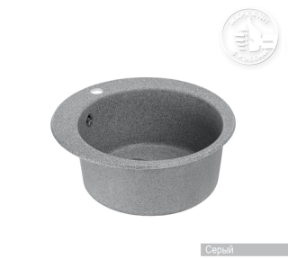 Мойка кухонная Акватон Иверия 48 см серый