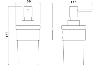 Дозатор Aquatek Лира AQ4405MB черный