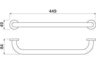 Поручень Aquatek AQ4995CR хром