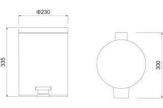 Корзина для мусора Aquatek AQ4992MB черный