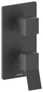 Встраиваемый смеситель универсальный Bossini Aki Z00741.073 чёрный матовый