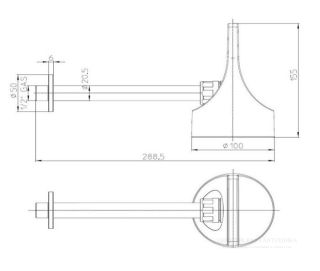 Верхний душ Bossini Apice HH1000.030 10 см хром