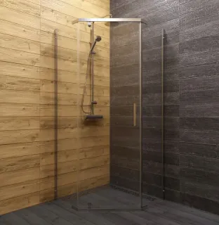 Душевой уголок Triton Дека Щ0000056789 100x100 см профиль хром стекло прозрачное