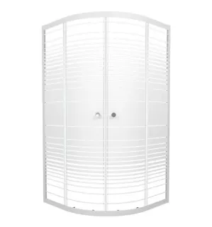 Душевой уголок Triton Стандарт Щ0000064830 90x90 см профиль белый стекло узор