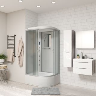 Душевая кабина Niagara NG-2310-14LF с гидромассажем 120x80см серебро/матовое