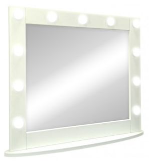 Зеркало гримёрное Continent ЗГП44 настольное 80см белый