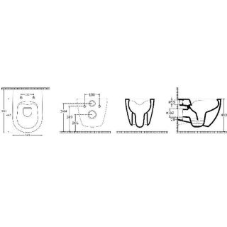 Подвесной унитаз Isvea Infinity 10NFS1005I-2S безободковый с функцией биде лососевый матовый