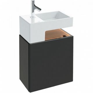 Тумба под раковину Jacob Delafon Terrace EB1178-M61 50 см мягкий чёрный