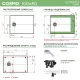 Душевой поддон Starohome Cosmo 47112141 100х80 см