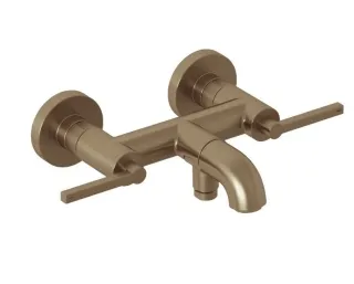 Смеситель для ванны с душем Kludi Nova Fonte Puristic 20540N115 брашированная бронза