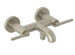 Смеситель для ванны с душем Kludi Nova Fonte Puristic 20540N515 брашированный никель