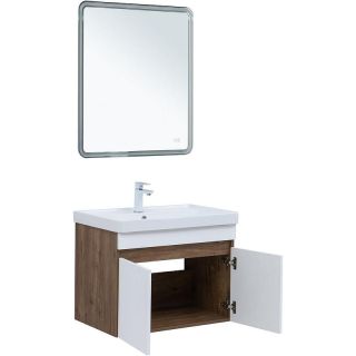 Тумба под раковину Aquanet Оптима 344792 70 см дуб рустикальный/белый сатин