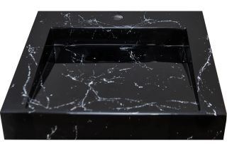 Раковина над стиральной машиной Stella Polar Берта SP-00001744 60см чёрный мрамор