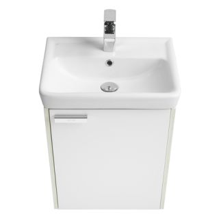 Тумба под раковину Акватон Йорк 50см белый/выбеленное дерево 1A170901YOAY0