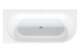 Акриловая ванна Riho Desire Corner Velvet Fall B087007220 R 184x84см заполнение через перелив чёрный матовый/белый матовый