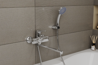 Смеситель для ванны с длинным поворотным изливом RUSH Jawa (JA0735-51)