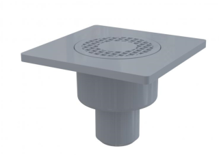 Сливной трап AlcaPlast 150 ? 150/50мм решетка - серая APV4