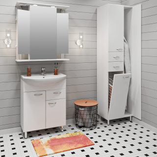 Тумба под раковину Runo 1 ящик (под умывальник Уют 60) Уют 60 (00000000501)