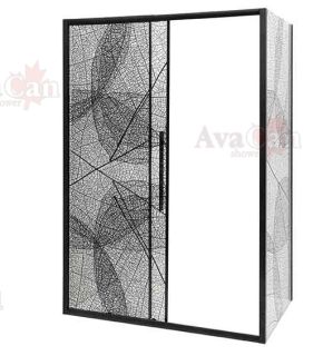 Душевой уголок AvaCan FB 140-160 + SB 100 чёрный