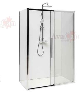 Душевой уголок AvaCan FС 120-140 + SС100 хром