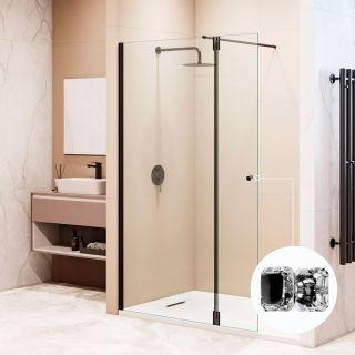 Душевая перегородка RGW WA-054B (WA-010B + Z-072B) 351005423-14 120 см чёрный