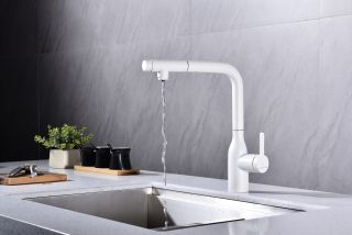 Смеситель для кухни Paulmark Viper Vi213105-431 белый матовый