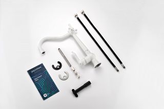 Смеситель для кухни Paulmark Retro Re213226-431 белый матовый