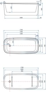Акриловая ванна Allen Brau Infinity 2.21003.20/CGM 170x78 см