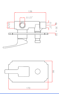 Встраиваемый однорычажный смеситель для душа с переключателем, золото Cezares LEGEND-VDIM-03/24