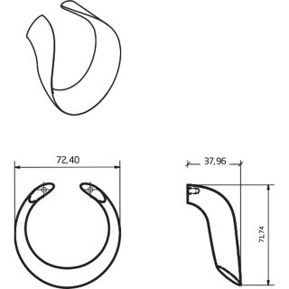 Декоративная ручка для мебели Armadi Art Drop хром 827-Cr