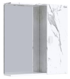 Шкаф-зеркало Onika Марбл 206545 65см мрамор/камень бетонный
