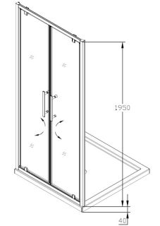 Душевой уголок SSWW LD60-Y22+LA60-Y10 90х90