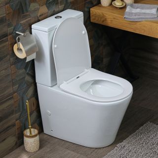 Унитаз-компакт Melana MLN-310307 безободковый белый