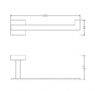 Держатель для туалетной бумаги Omnires Lift хром 8151BCR