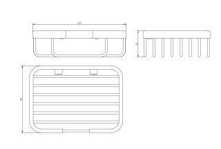 Полка-корзинка Omnires Uni хром UN3624CR