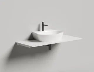 Подвесная раковина Salini Alda Wall 01 S-Stone 140321MRF 58см RAL полностью