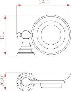 Мыльница Sapho Diamond хром 1317-02