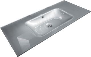 Раковина Armadi Art Monaco 100см серебро 852-100-S