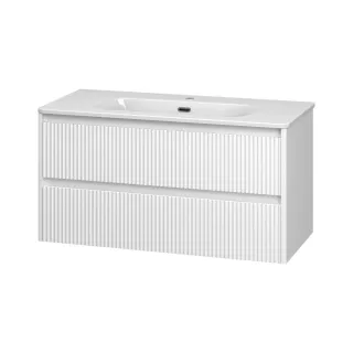 Подвесная тумба под раковину Brevita Riva 100 УТ000026199 белый