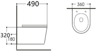 Подвесной унитаз-компакт Aquatek Вега белый AQ1904-00