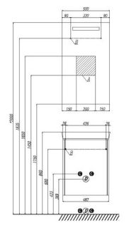 Зеркало Акватон Йорк 50см 1A173002YO010