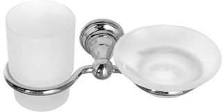 Стакан и мыльница Sapho Diamond хром 1317-04