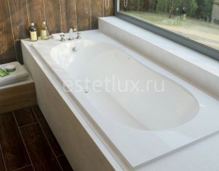 Ванна из литьевого мрамора Эстет Laura max silk ФР-00016995 170x70см белый матовый