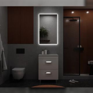 Тумба под раковину напольная Velvex Orlando tn.ORL.CLA.60.2Y белый матовый, 60 см