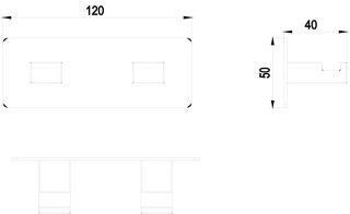 Крючок двойной Timo Selene хром 10014/00