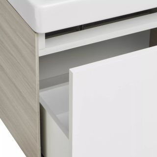 Тумба под раковину Акватон Асти 70см белый/ясень шимо 1A263001AXD70