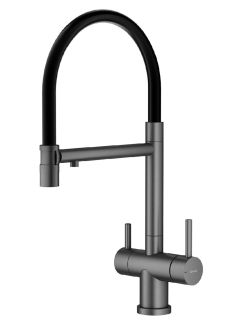 Смеситель для кухни Splenka S70.63.09 с подключением фильтра графит