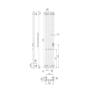 Полотенцесушитель электрический Indigo Style LSE120-18GNSRt 120x18 см оружейная сталь
